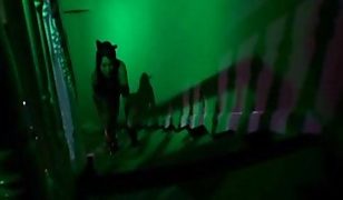 Lesbians play in BDSM scene