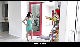 party clown fucks the hot alana cruise creampie big tits