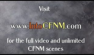 CFNM HJ MILFS in group femdom tugging session for lucky guy
