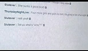mature two hot milfs giving gloryhole blowjobs on live cam blowjob milf cumshot